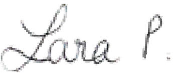 Signature de Lara