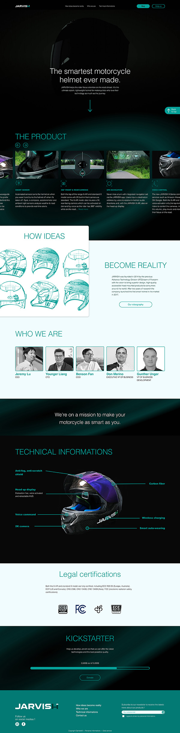 Homepage web Jardvish Desktop